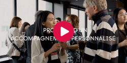 Participants networking in a professional setting; several people are engaged in conversation and building business relationships in an environment designed to foster personalized connections.